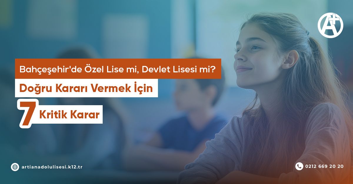 Bahçeşehir özel lise avantajları